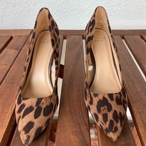 Leopard Point Heels